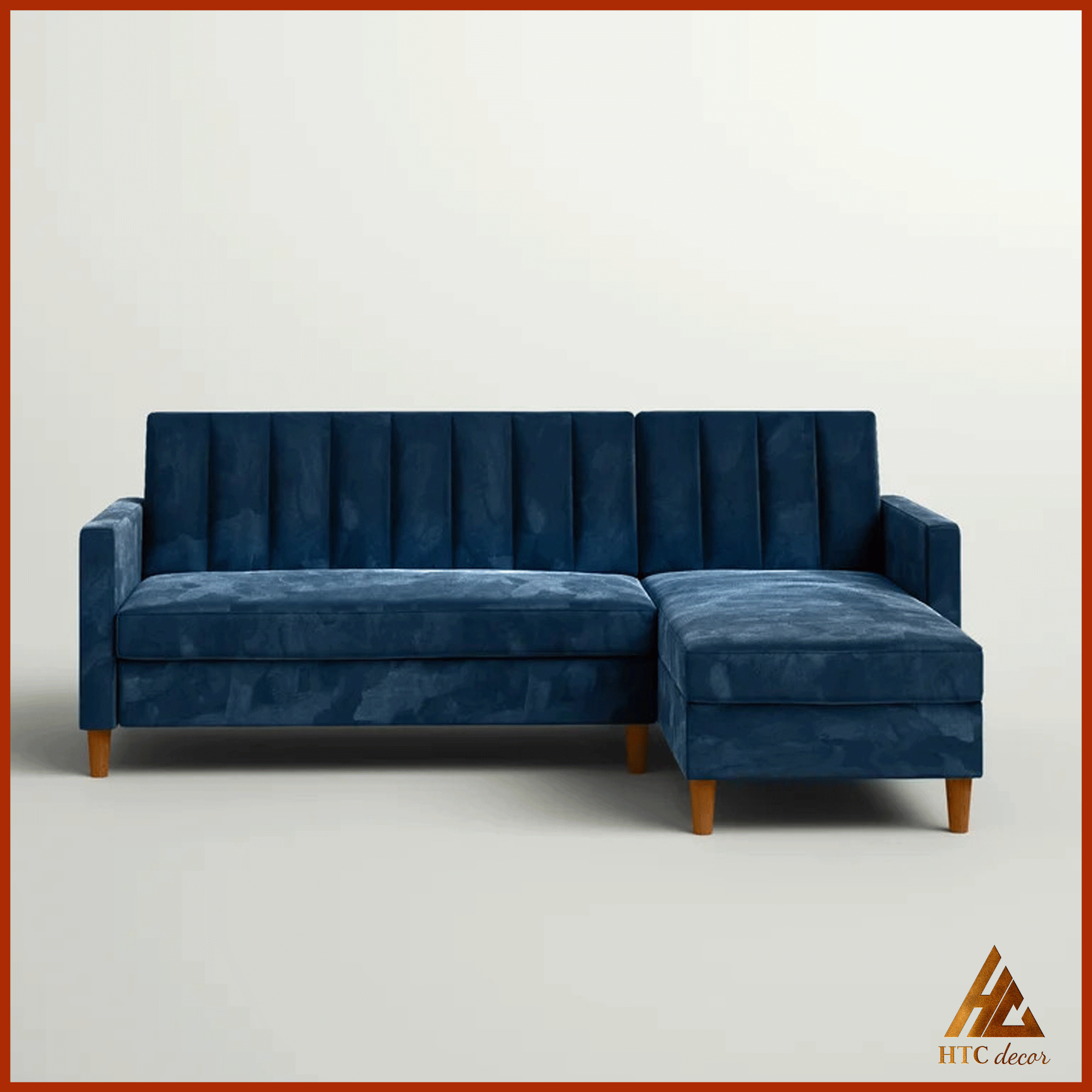 Ghế Sofa Góc L Allison Vải Nhung